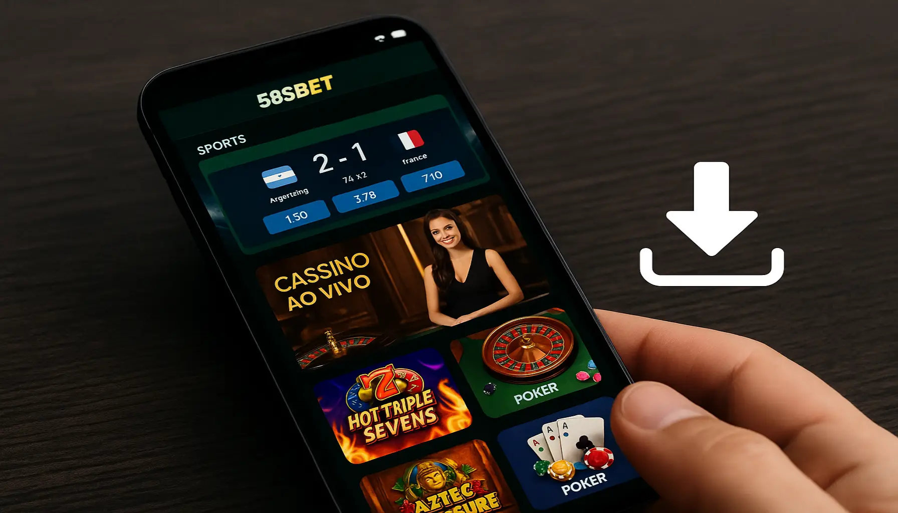 Baixar o 585BET.COM Cassino App